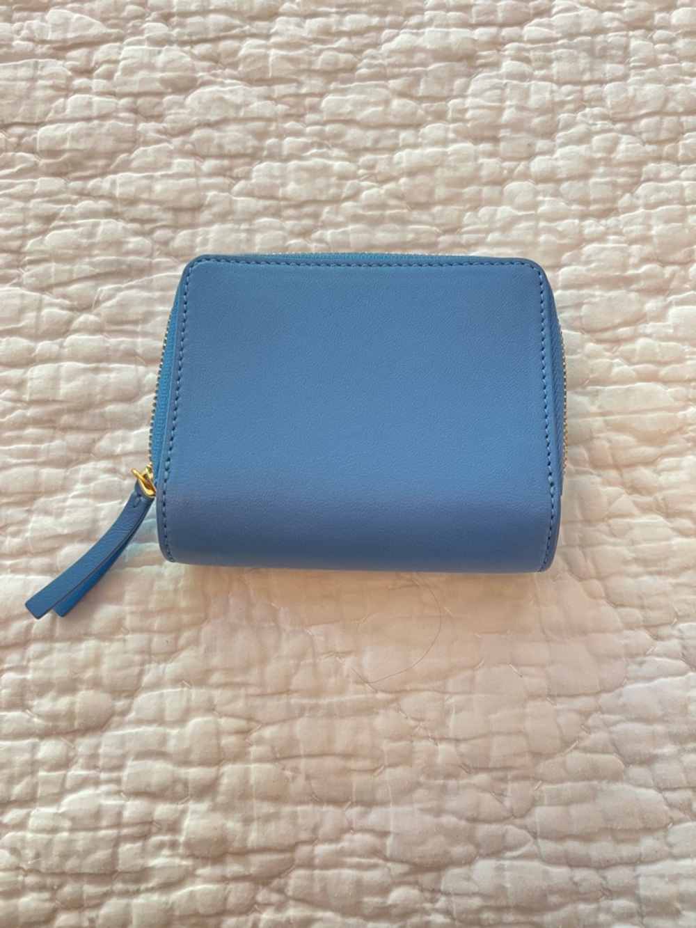 Tory Burch Wallet Cornflower Blue EUC - Picture 2 of 4